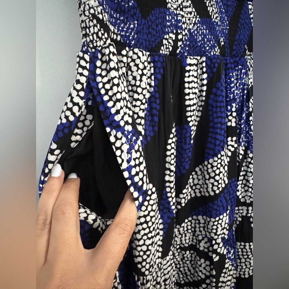 Chico's Floral Flutter Sleeve Maxi V-neck - Picture 5 of 6
